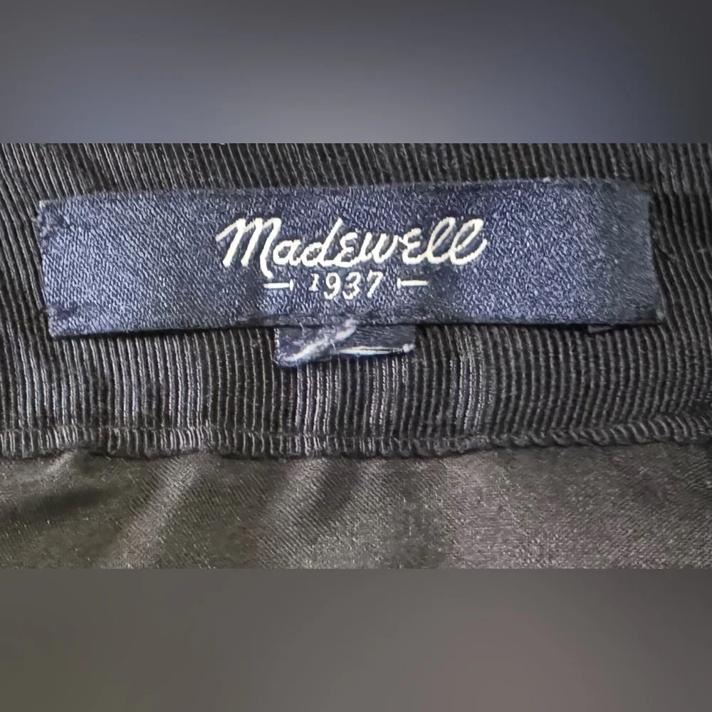 Madewell Shirttail Skirt in Nightfall Jaquard Black and Gold Size 6 - Picture 8 of 11